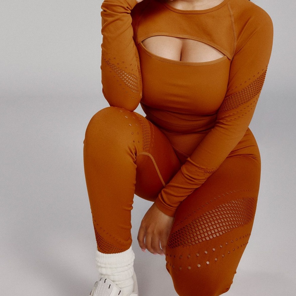 Cutout Mesh Detail Jumpsuit VICTORIA SECRET/PINK